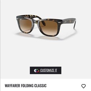 Ray Ban Folding Wayfarer Sunglasses